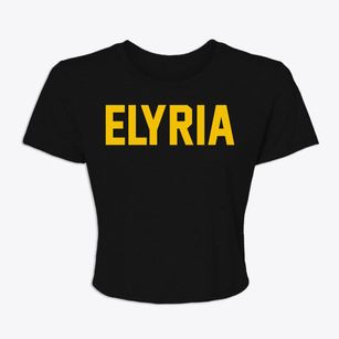 Elyria Nebraska Classic Block Women's Crop Top