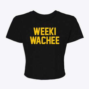 Weeki Wachee Florida Classic Block Women's Crop Top