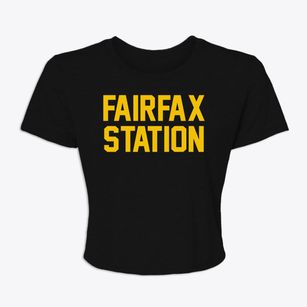 Fairfax Station Virginia Classic Block Women's Crop Top