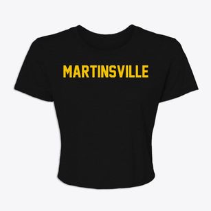 Martinsville Indiana Classic Block Women's Crop Top