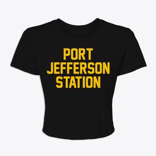 Port Jefferson Station New York Classic Block Women's Crop Top