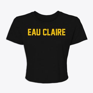 Eau Claire Wisconsin Classic Block Women's Crop Top