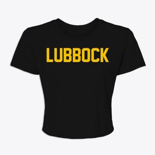 Lubbock Texas Classic Block Women's Crop Top