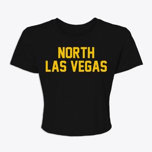 North Las Vegas Nevada Classic Block Women's Crop Top