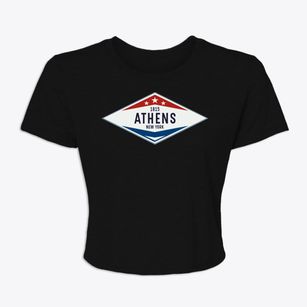 Athens New York Diamond Star Women's Crop Top