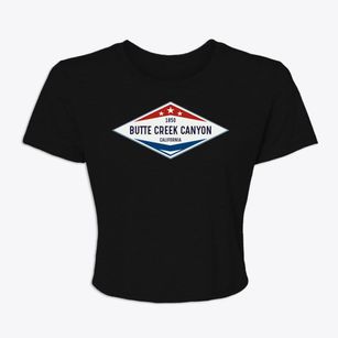 Butte Creek Canyon California Diamond Star Women's Crop Top