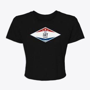 Jay Vermont Diamond Star Women's Crop Top