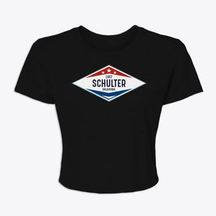 Schulter Oklahoma Diamond Star Women's Crop Top