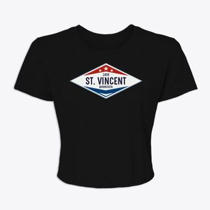 St. Vincent Minnesota Diamond Star Women's Crop Top