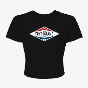 Frye Island Maine Diamond Star Women's Crop Top