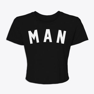 Man West Virginia Classic Curve Women's Crop Top