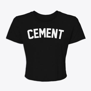 Cement Oklahoma Classic Curve Women's Crop Top