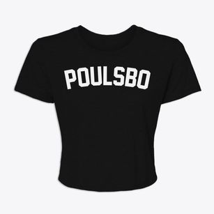 Poulsbo Washington Classic Curve Women's Crop Top
