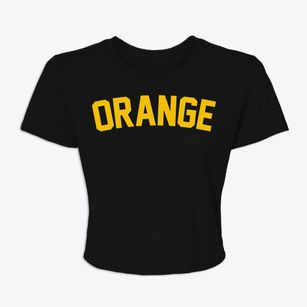 Orange California Classic Curve Women's Crop Top