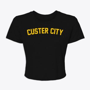 Custer City Oklahoma Classic Curve Women's Crop Top