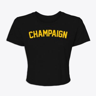 Champaign Illinois Classic Curve Women's Crop Top