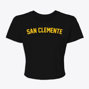 San Clemente California Classic Curve Women's Crop Top