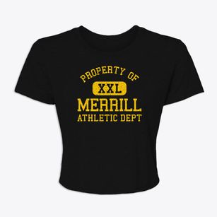 Merrill Iowa Athletic Dept Women's Crop Top