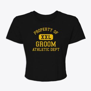 Groom Texas Athletic Dept Women's Crop Top