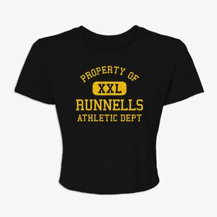Runnells Iowa Athletic Dept Women's Crop Top