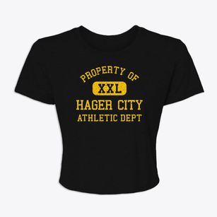 Hager City Wisconsin Athletic Dept Women's Crop Top