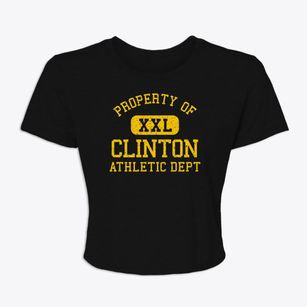 Clinton North Carolina Athletic Dept Women's Crop Top