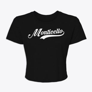 Monticello Indiana Vintage Team Women's Crop Top
