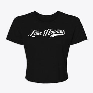 Lake Holiday Illinois Vintage Team Women's Crop Top