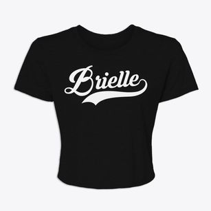 Brielle New Jersey Vintage Team Women's Crop Top