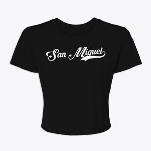 San Miguel California Vintage Team Women's Crop Top