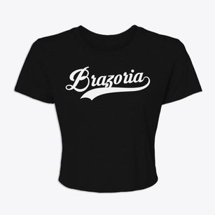 Brazoria Texas Vintage Team Women's Crop Top
