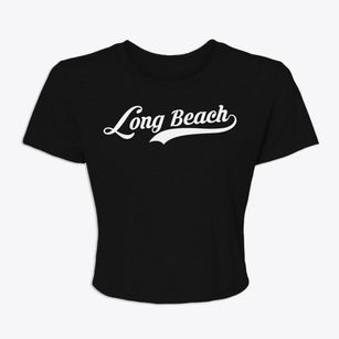 Long Beach New York Vintage Team Women's Crop Top