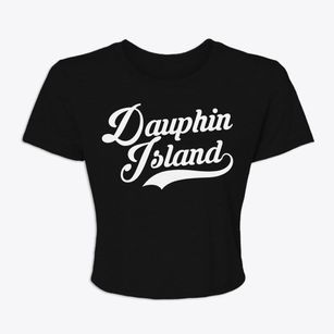Dauphin Island Alabama Vintage Team Women's Crop Top