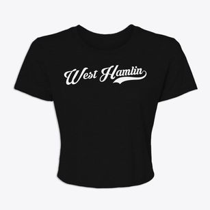 West Hamlin West Virginia Vintage Team Women's Crop Top