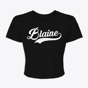 Blaine Maine Vintage Team Women's Crop Top