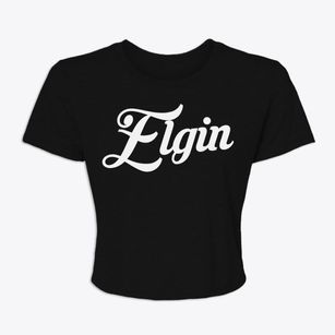 Elgin North Dakota Vintage Team Women's Crop Top