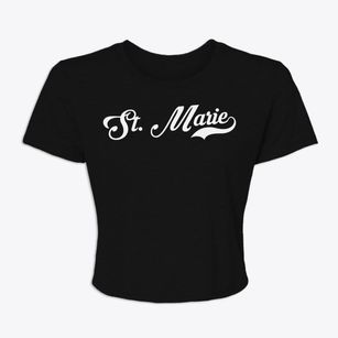 St. Marie Montana Vintage Team Women's Crop Top