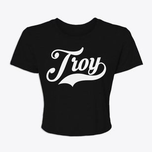 Troy Indiana Vintage Team Women's Crop Top