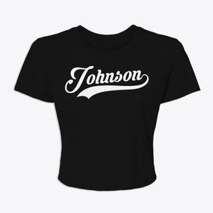 Johnson Nebraska Vintage Team Women's Crop Top