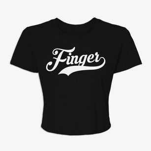 Finger Tennessee Vintage Team Women's Crop Top