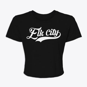 Elk City Idaho Vintage Team Women's Crop Top