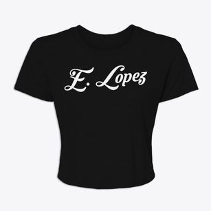 E. Lopez Texas Vintage Team Women's Crop Top