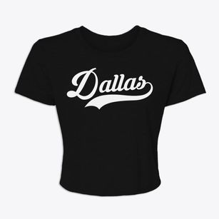 Dallas Georgia Vintage Team Women's Crop Top
