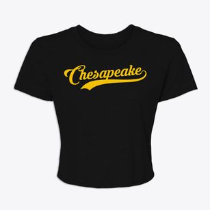 Chesapeake Virginia Vintage Team Women's Crop Top