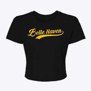 Belle Haven Virginia Vintage Team Women's Crop Top