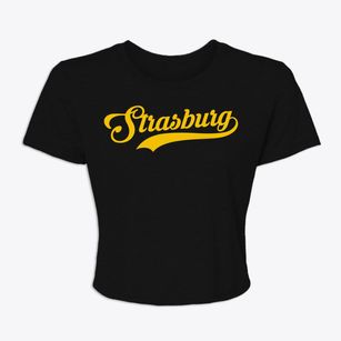 Strasburg Virginia Vintage Team Women's Crop Top