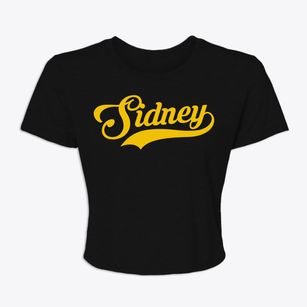 Sidney Montana Vintage Team Women's Crop Top
