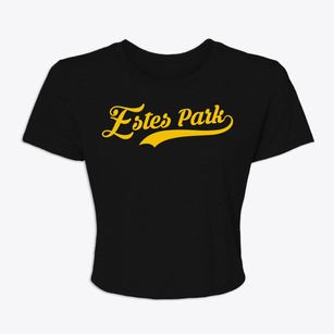 Estes Park Colorado Vintage Team Women's Crop Top