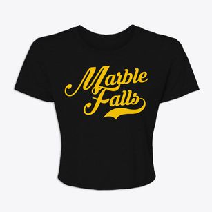 Marble Falls Texas Vintage Team Women's Crop Top