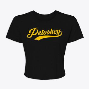 Petoskey Michigan Vintage Team Women's Crop Top